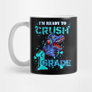 First Grade Dinosaur Back to School T Rex Crush 1st Grader Gift Mug